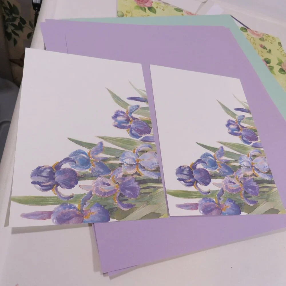 Scrapbook purples vintage